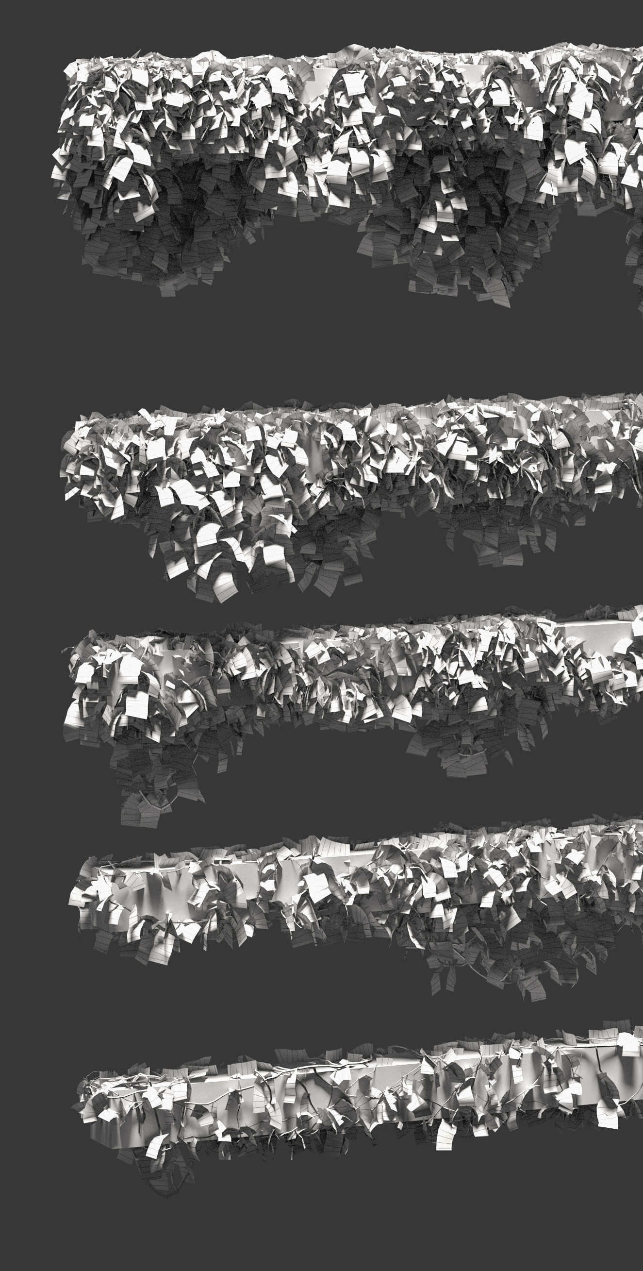 Leaves for beams 5 models 3D model_4