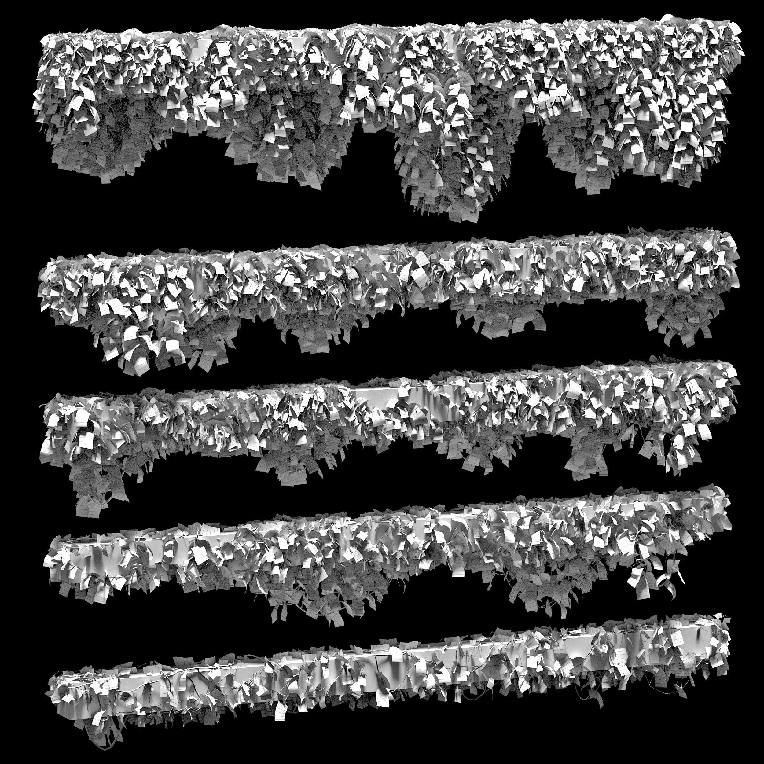 Leaves for beams 5 models 3D model_1