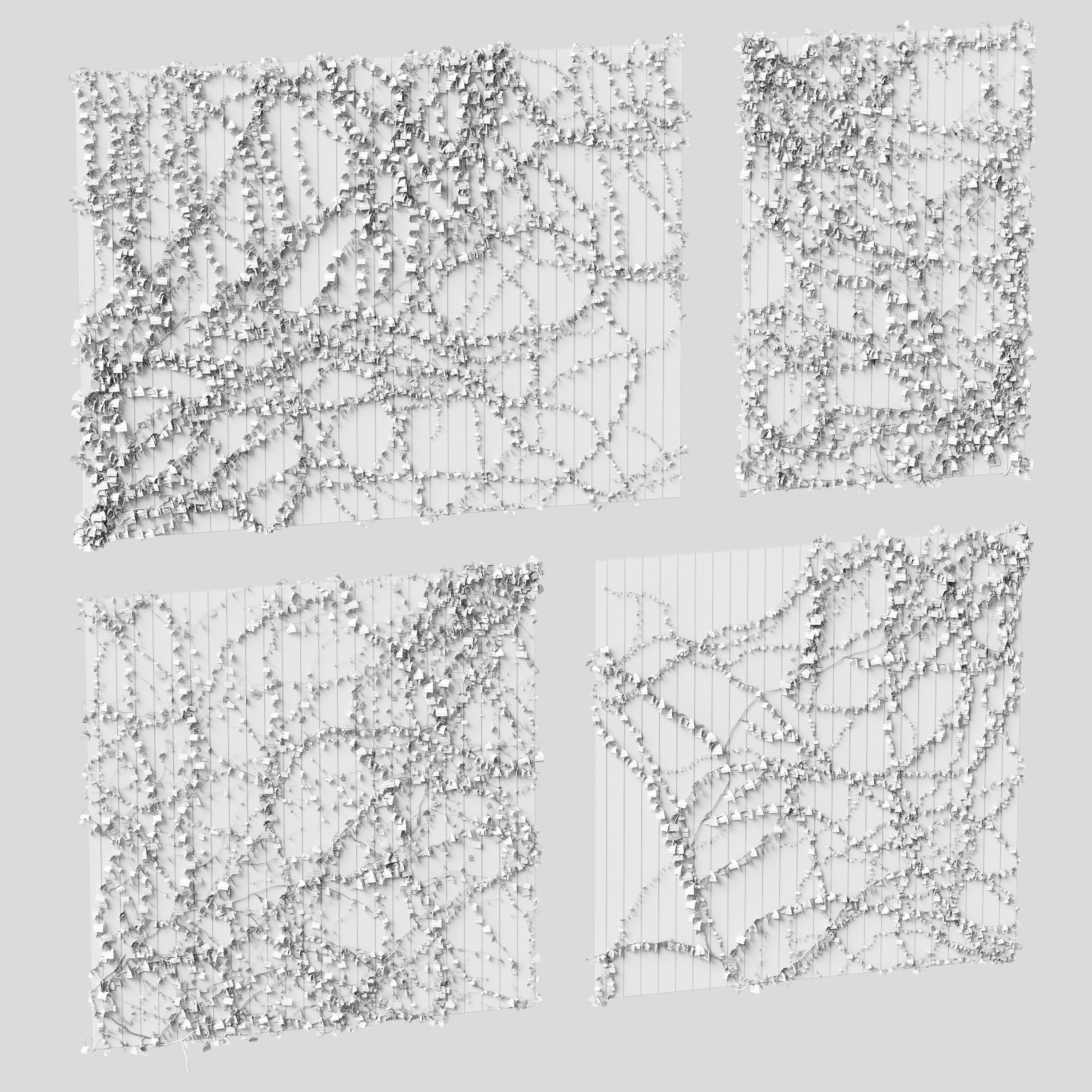 Ivy for the ceiling 4 models 3D model_1