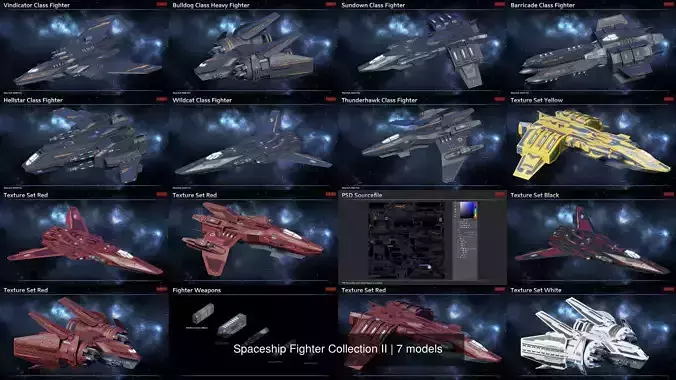 Spaceship Fighter Collection II 