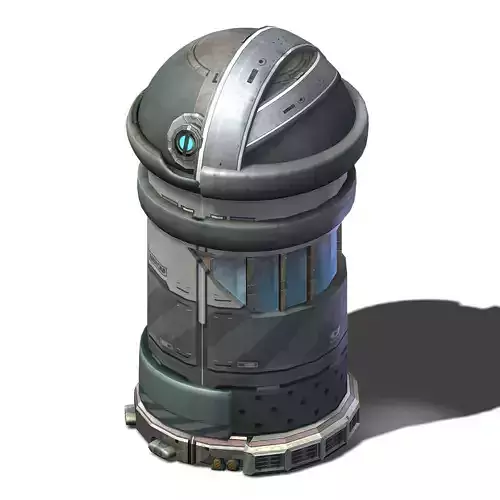 Sci Fi Building-Trash Can