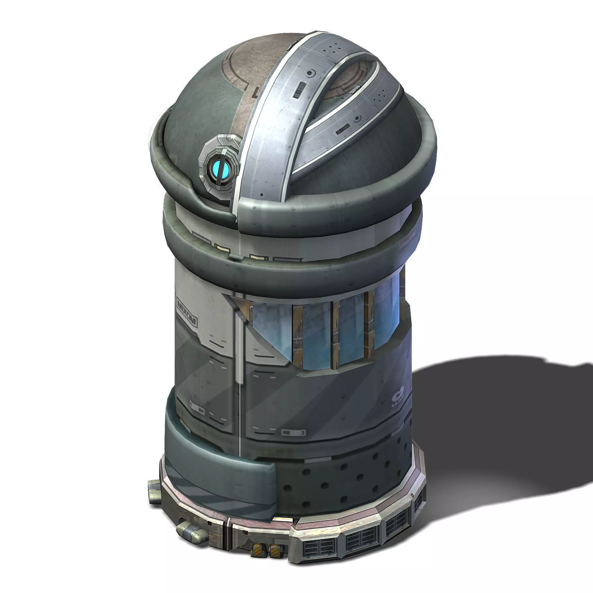 Sci Fi Building-Trash Can 3D model_0