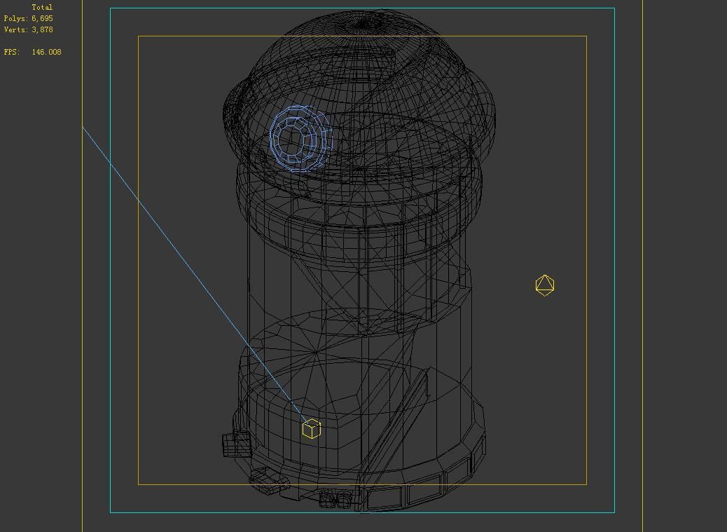 Sci Fi Building-Trash Can 3D model_4