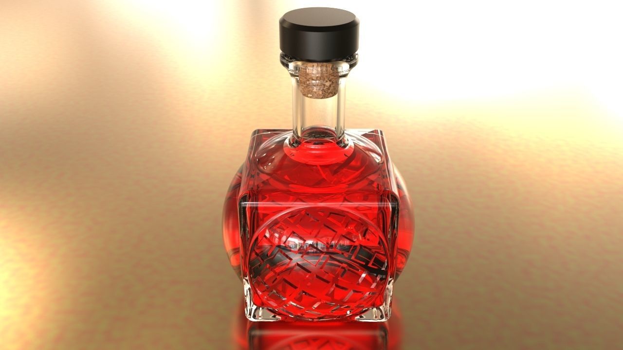 Square Ball 400ml 3D model_1