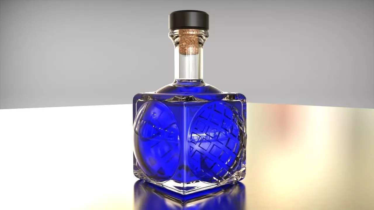 Square Ball 400ml 3D model_0