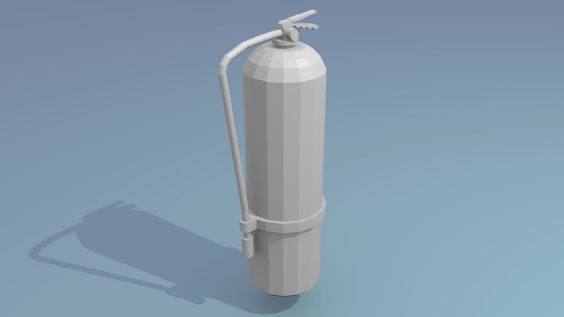 Low poly fire extinguisher Free 3D model_1