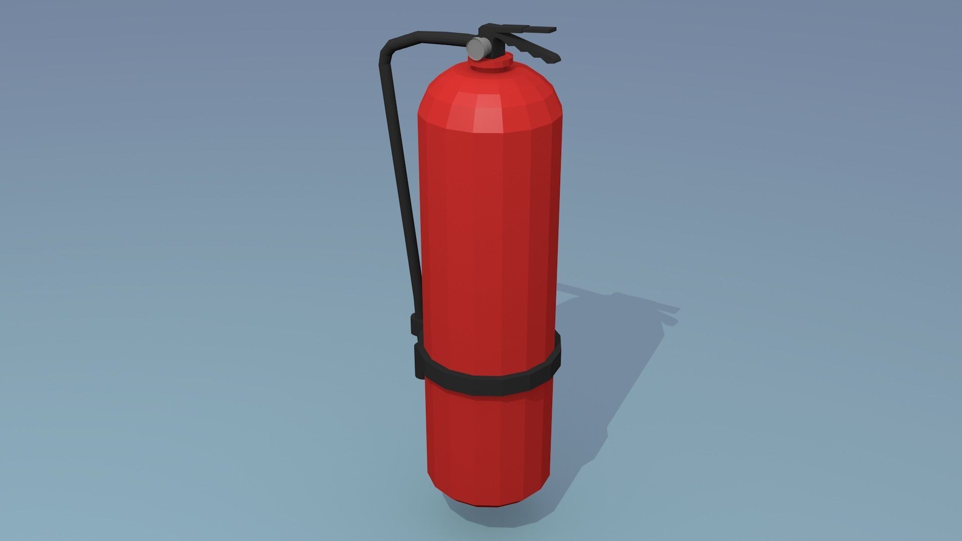 Low poly fire extinguisher Free 3D model_2