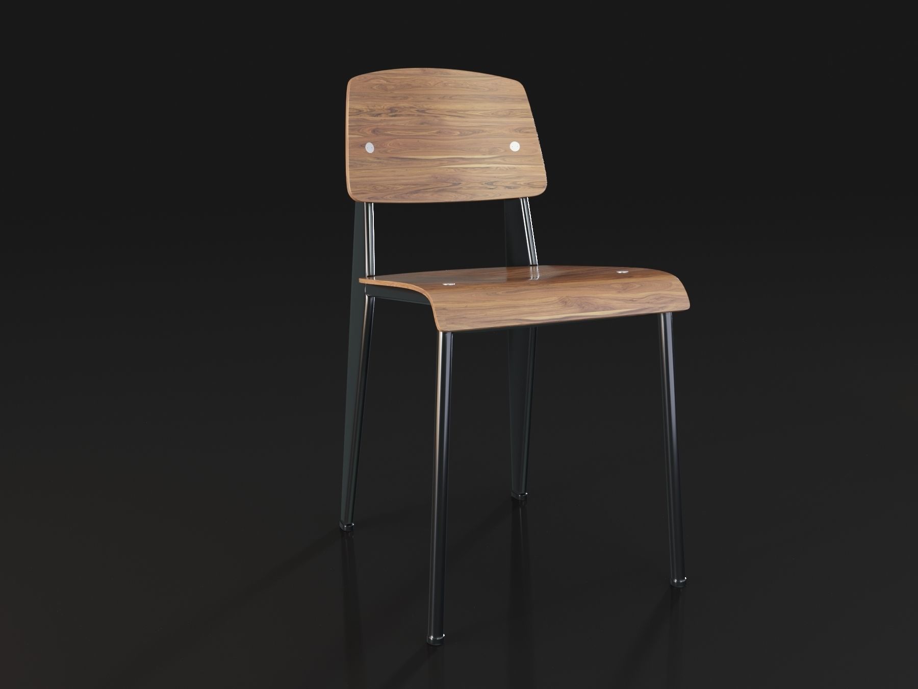 Vitra Standard Chair 3D model_4