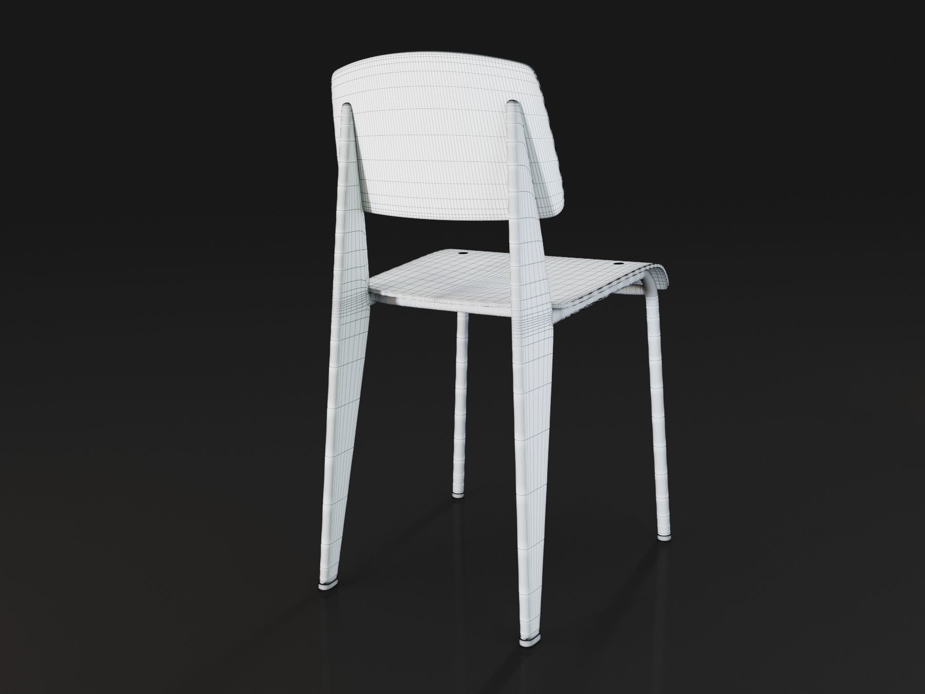 Vitra Standard Chair 3D model_8