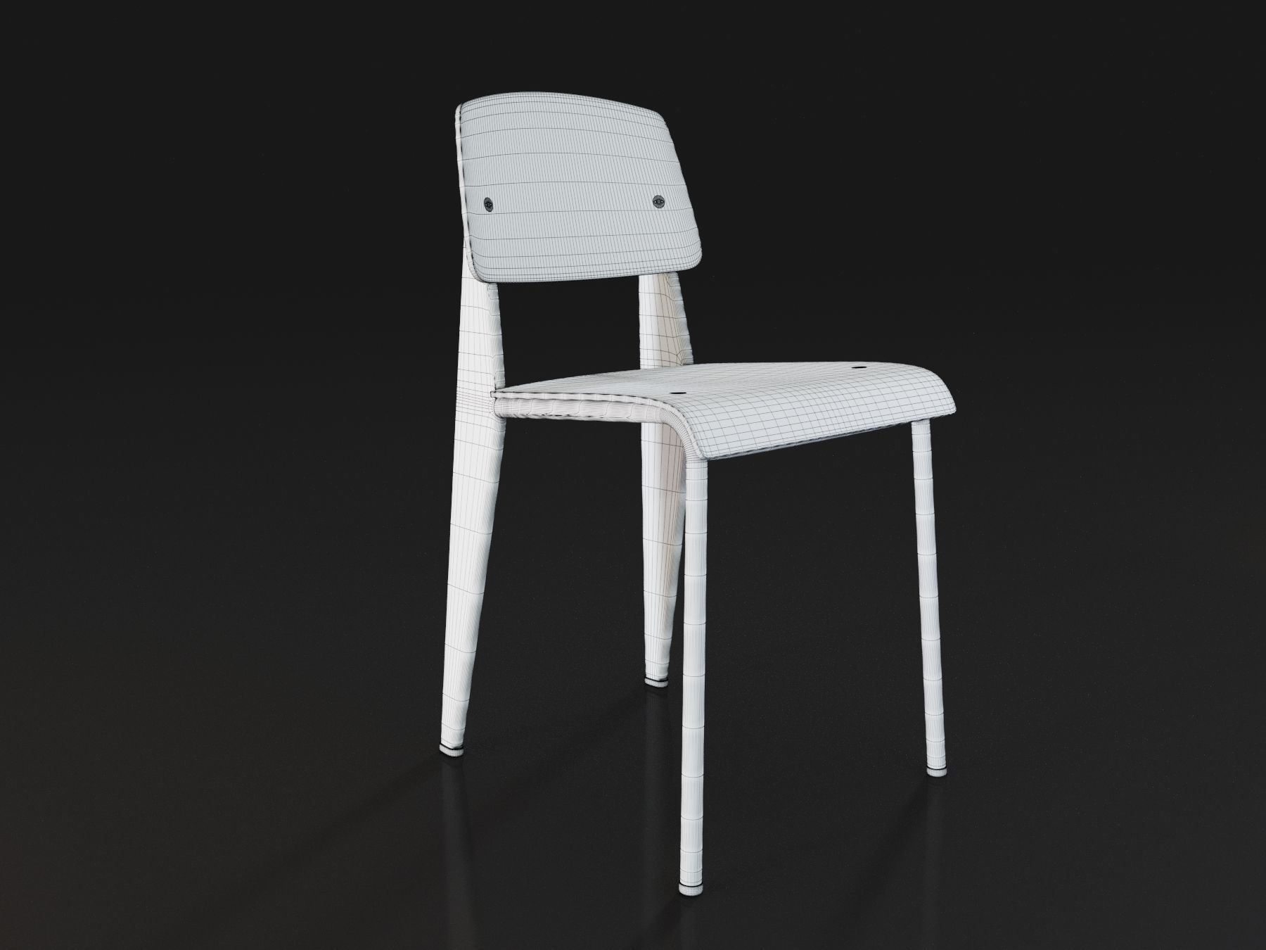 Vitra Standard Chair 3D model_5