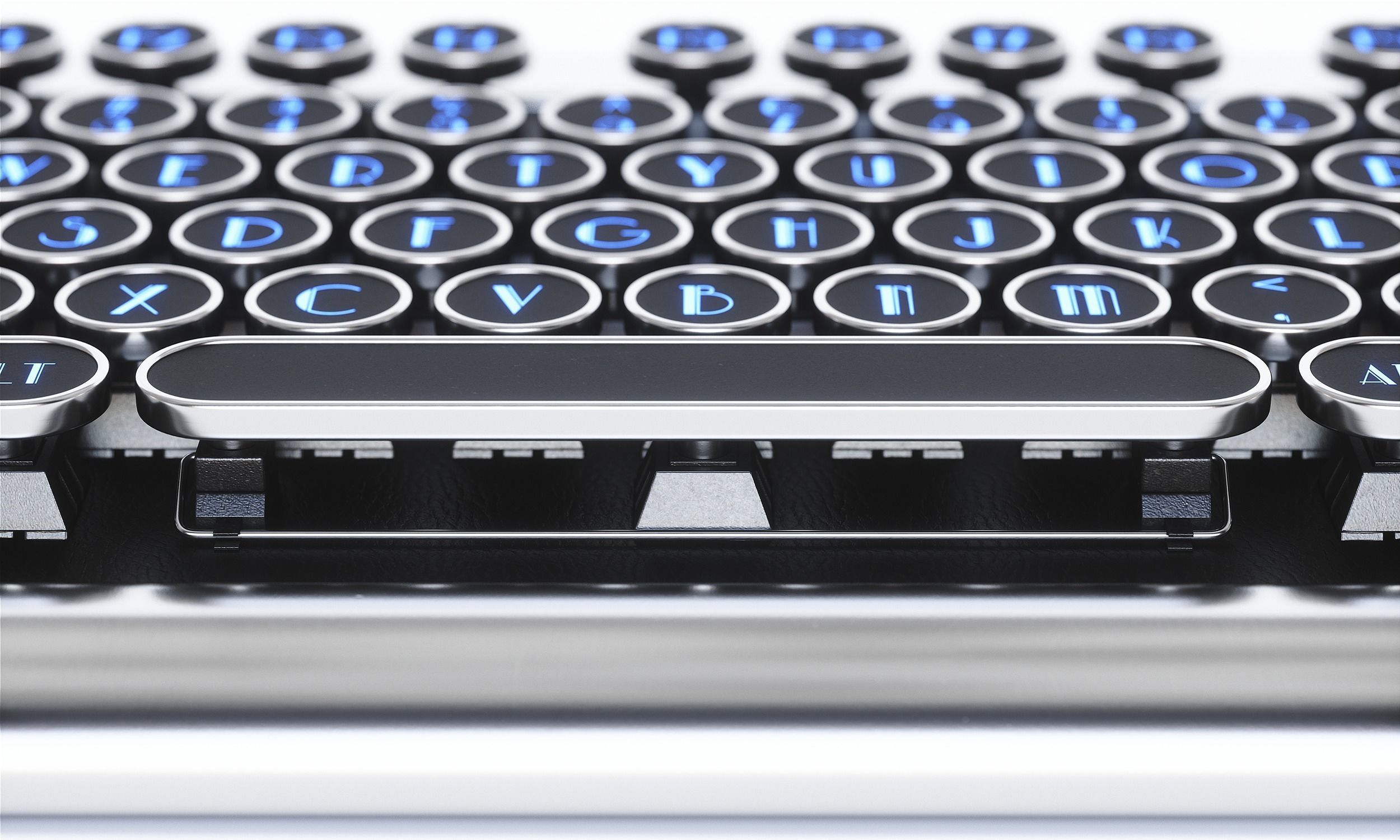 Retro Keyboard Low-poly 3D model_11