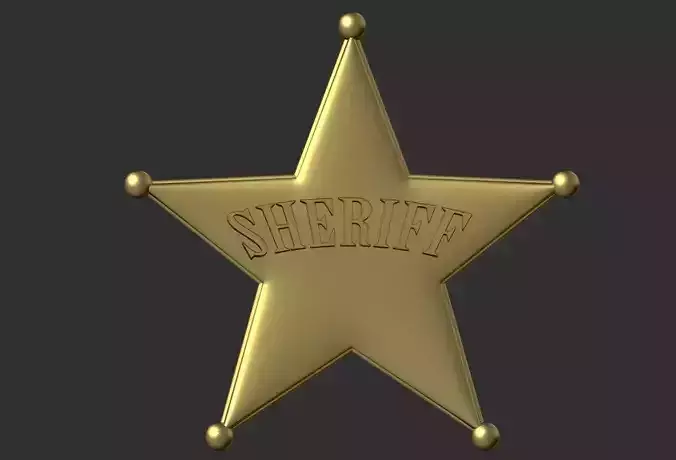 Stars collection golden star 3D print model