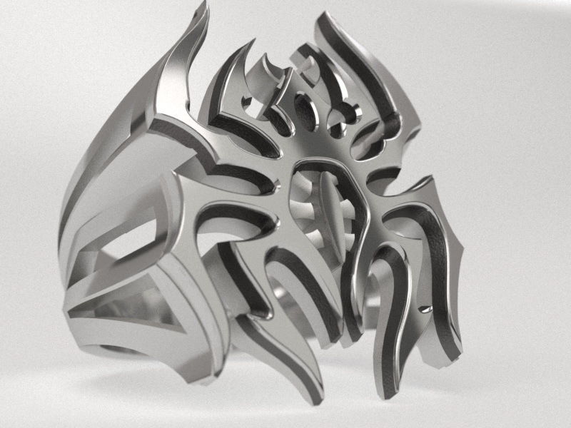 Spider ring - original 3D print model_8