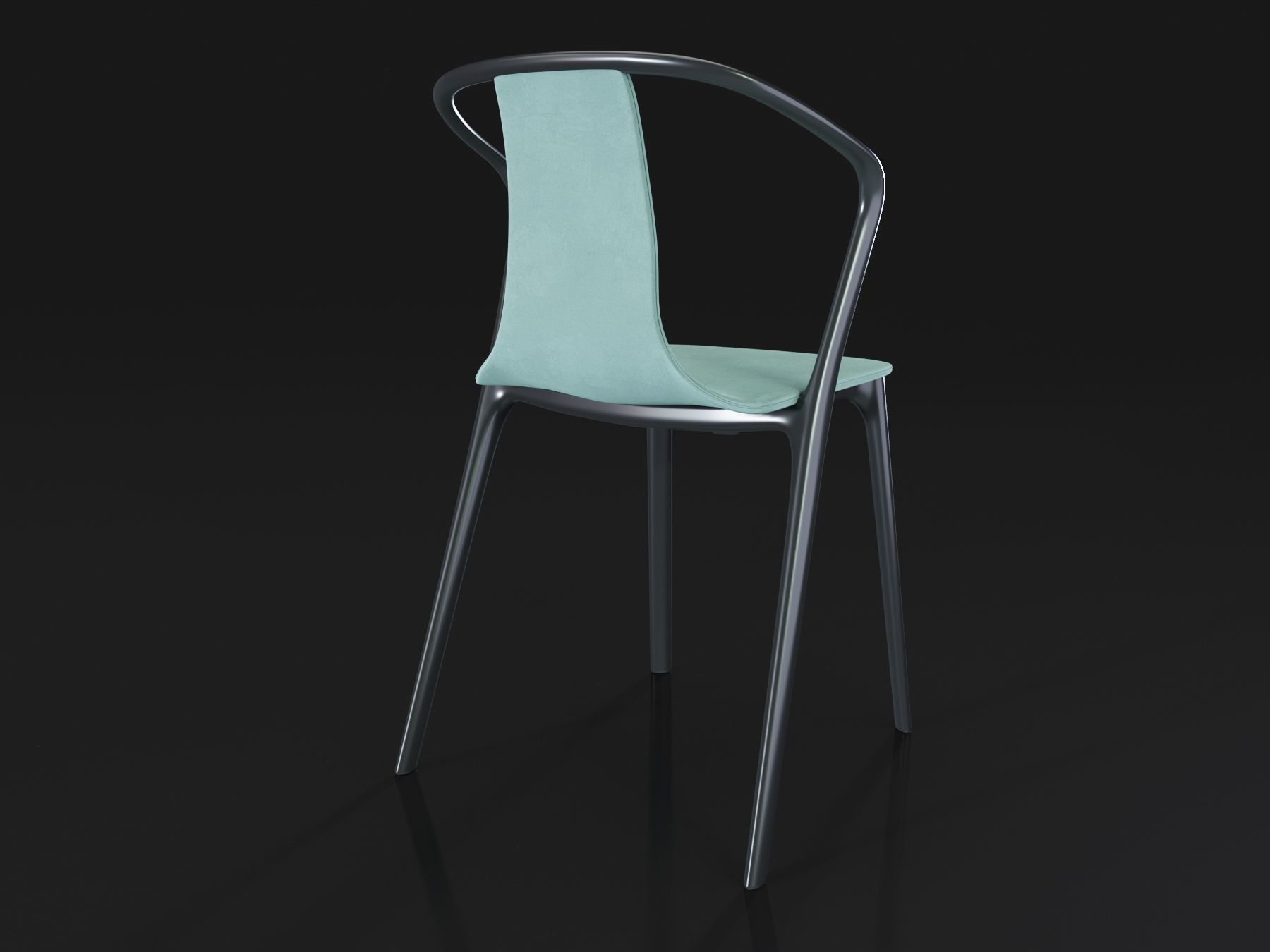 Belleville Armchair  3D model_2