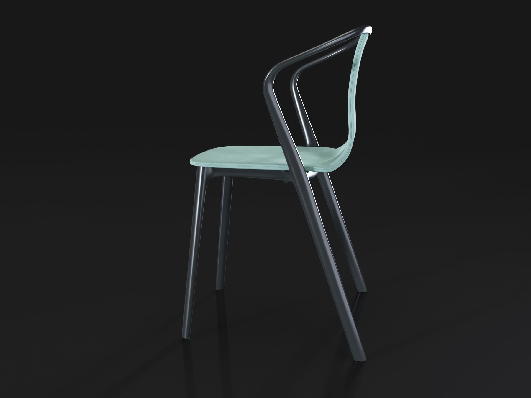 Belleville Armchair  3D model_1