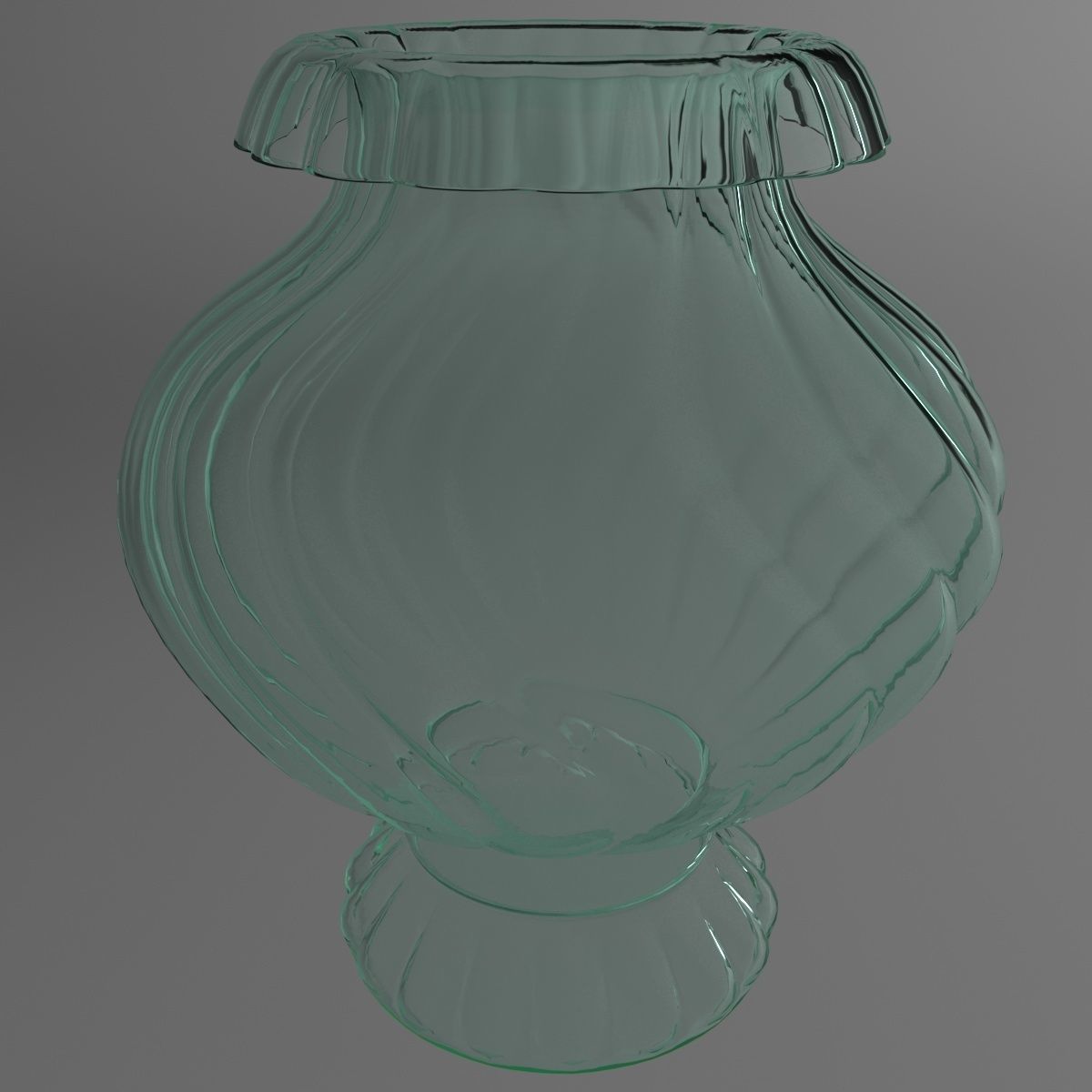 Glass vase 3D model_3