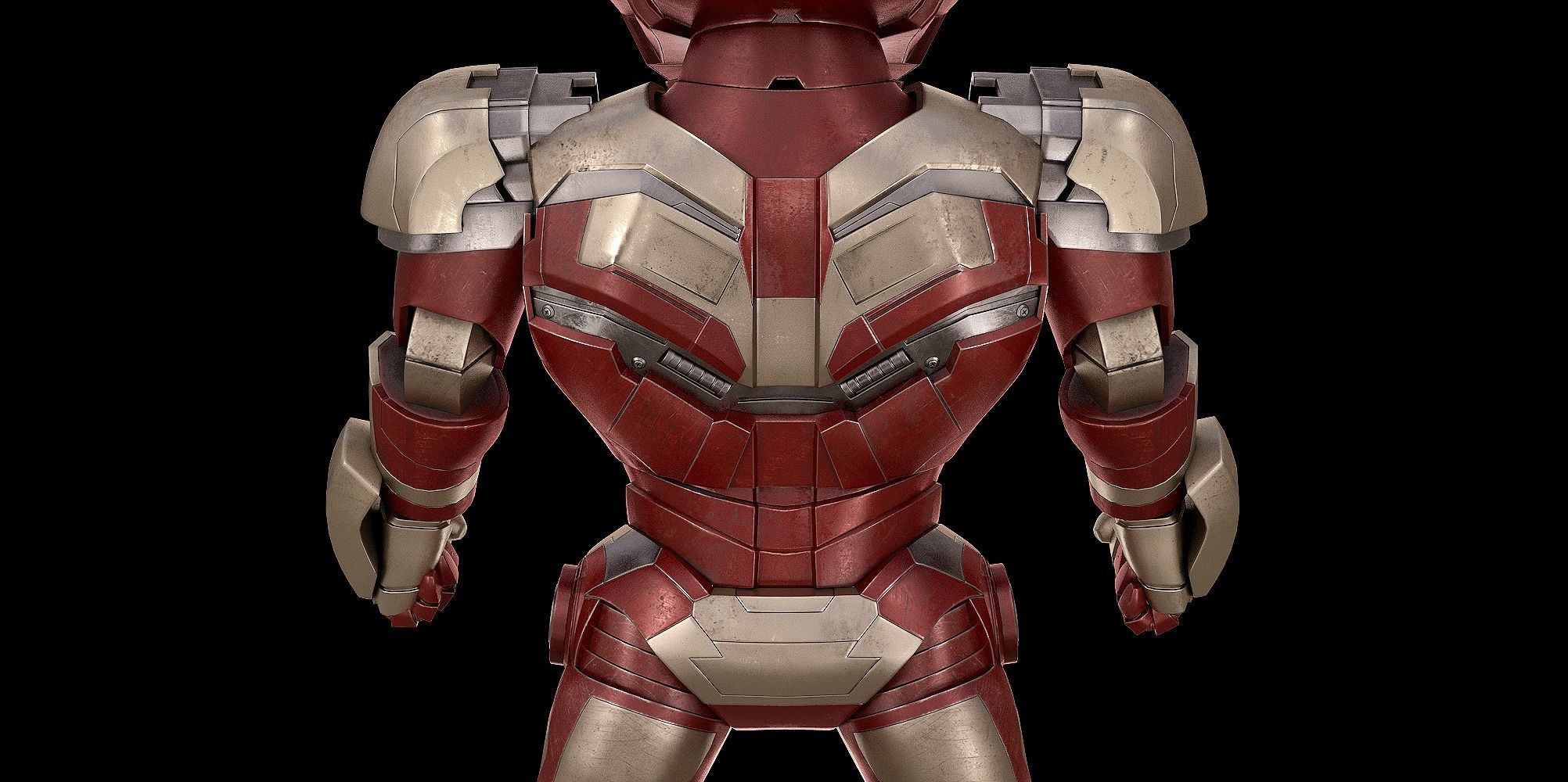 BABY IRON MAN Mk 42 mark 42 Avengers model SD Figure  3D model_8