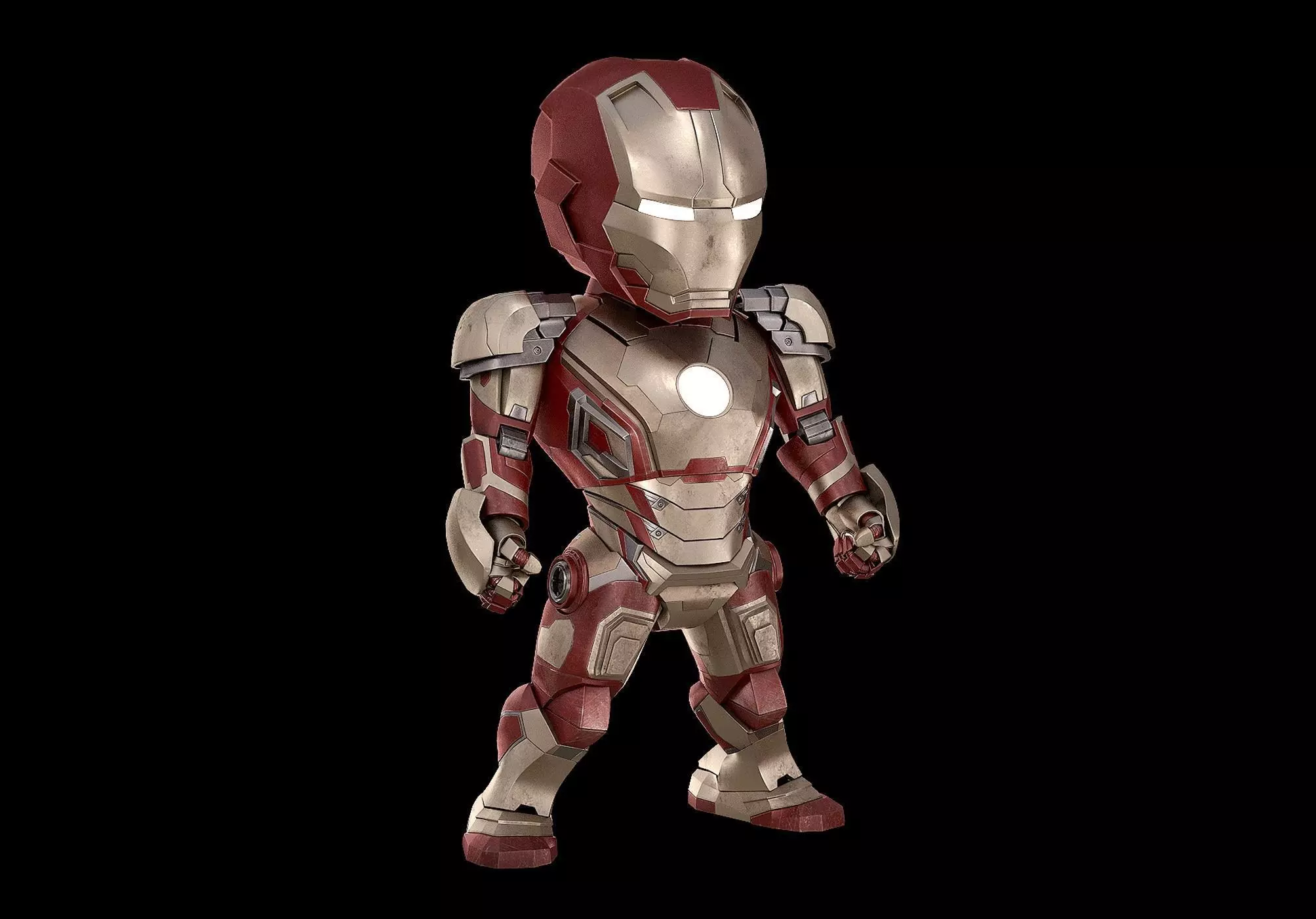 BABY IRON MAN Mk 42 mark 42 Avengers model SD Figure  3D model_0