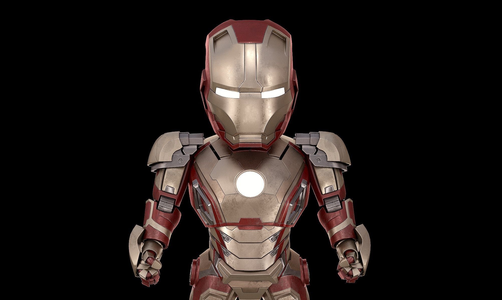 BABY IRON MAN Mk 42 mark 42 Avengers model SD Figure  3D model_3