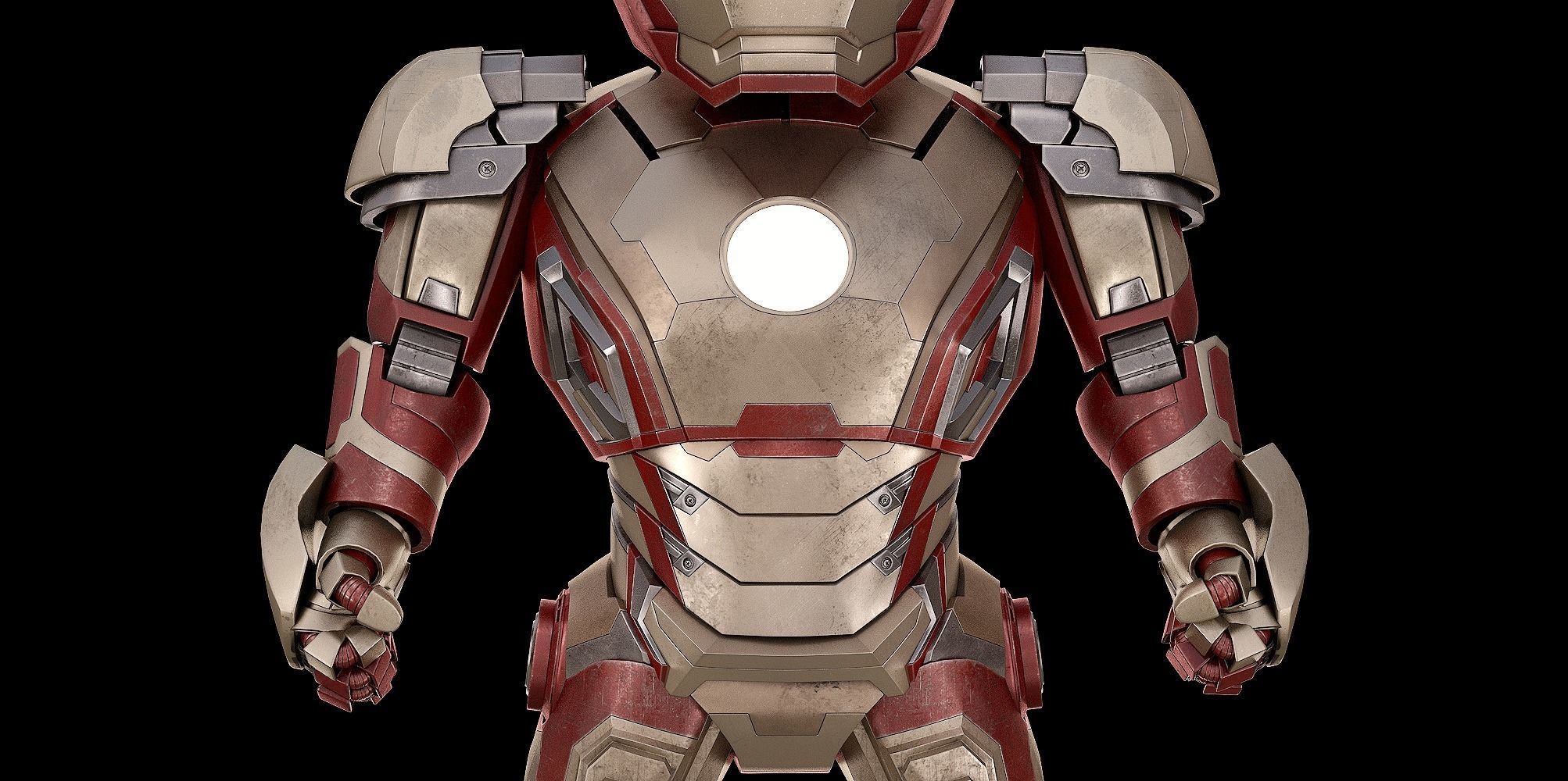BABY IRON MAN Mk 42 mark 42 Avengers model SD Figure  3D model_7
