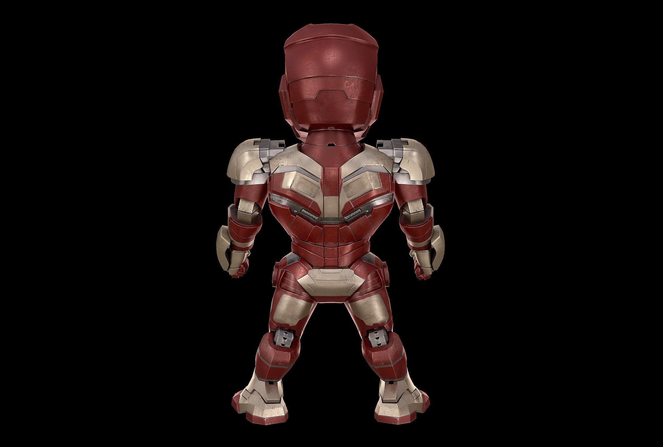 BABY IRON MAN Mk 42 mark 42 Avengers model SD Figure  3D model_2