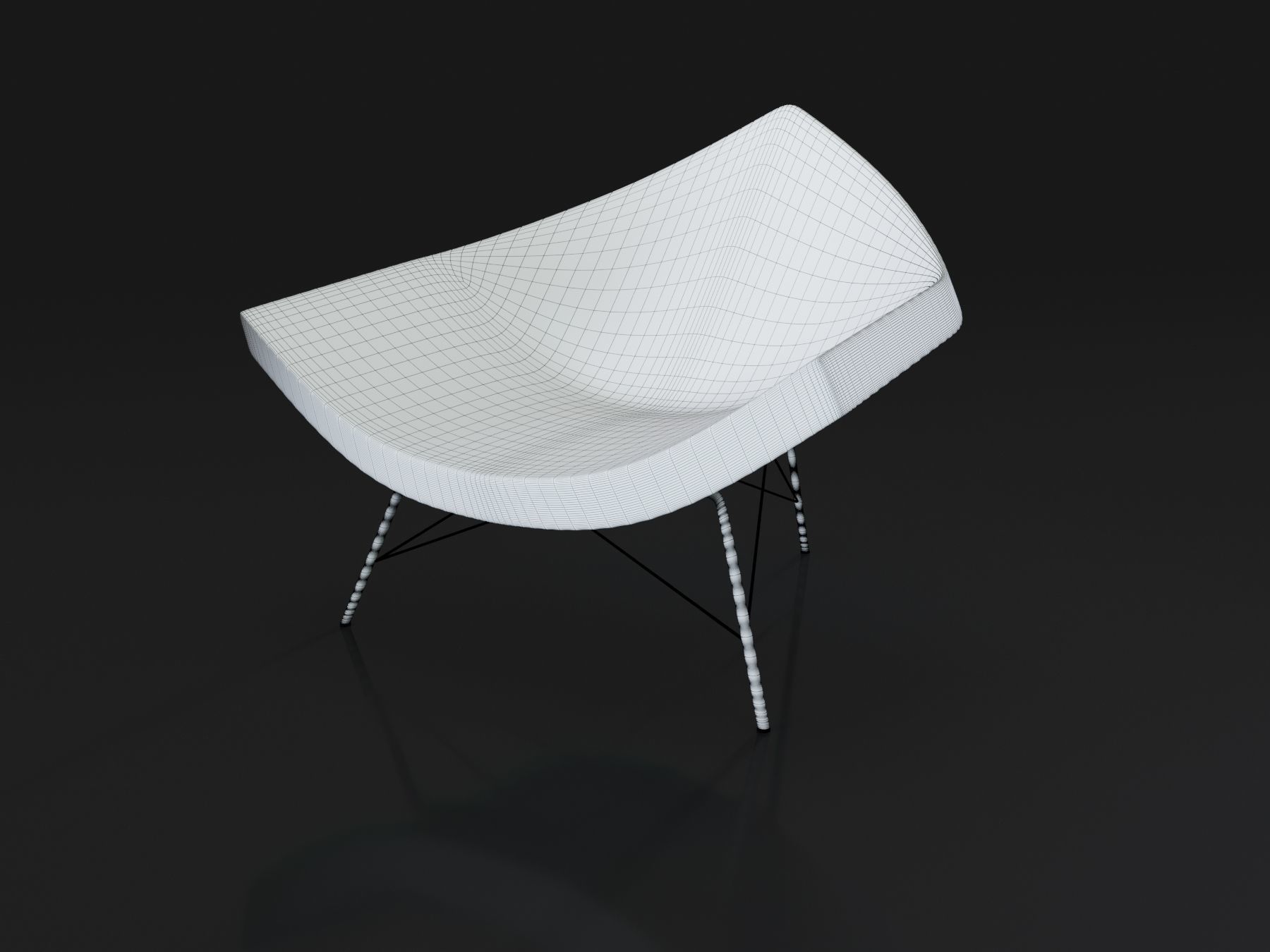 Coconut chair 3D model_3