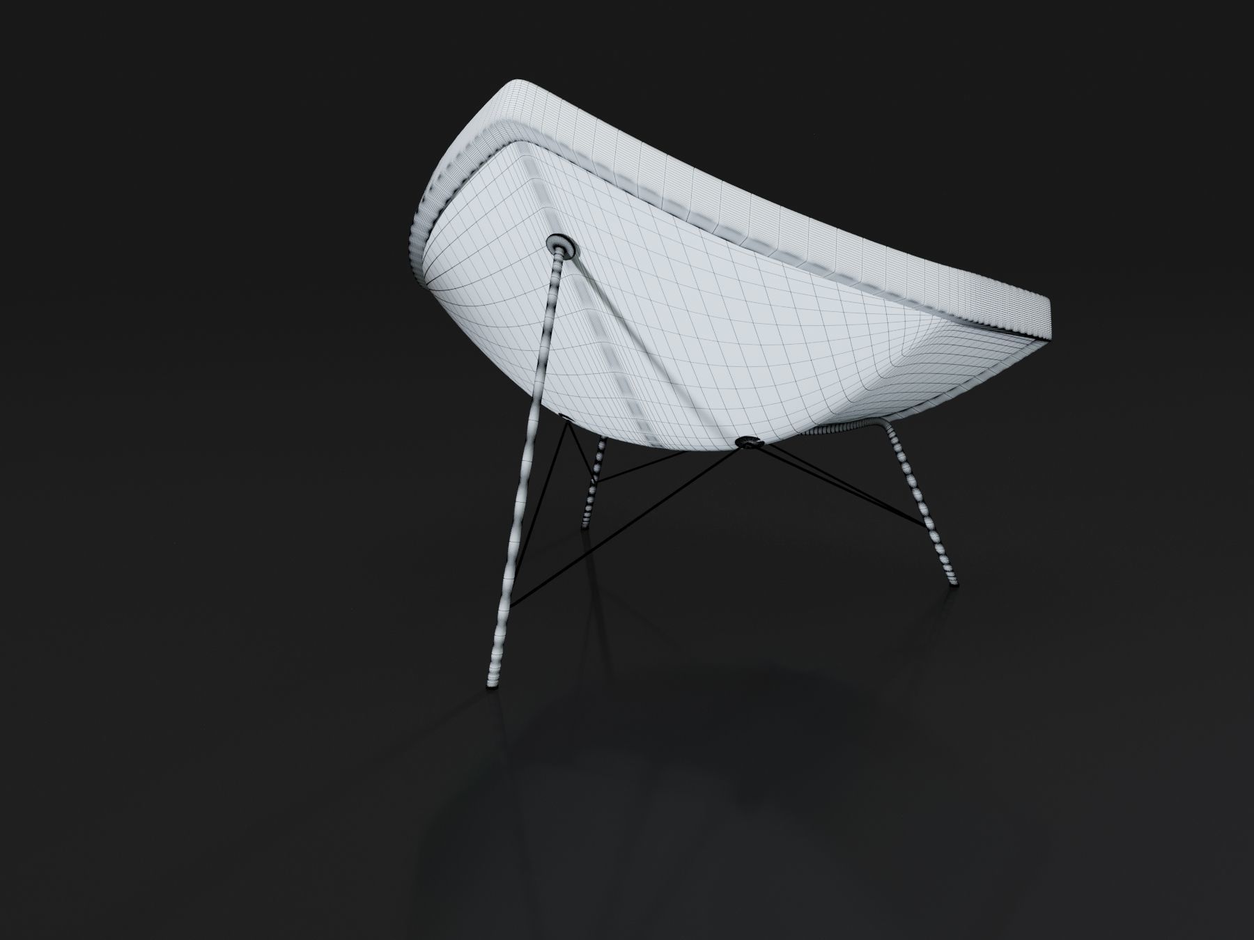 Coconut chair 3D model_4