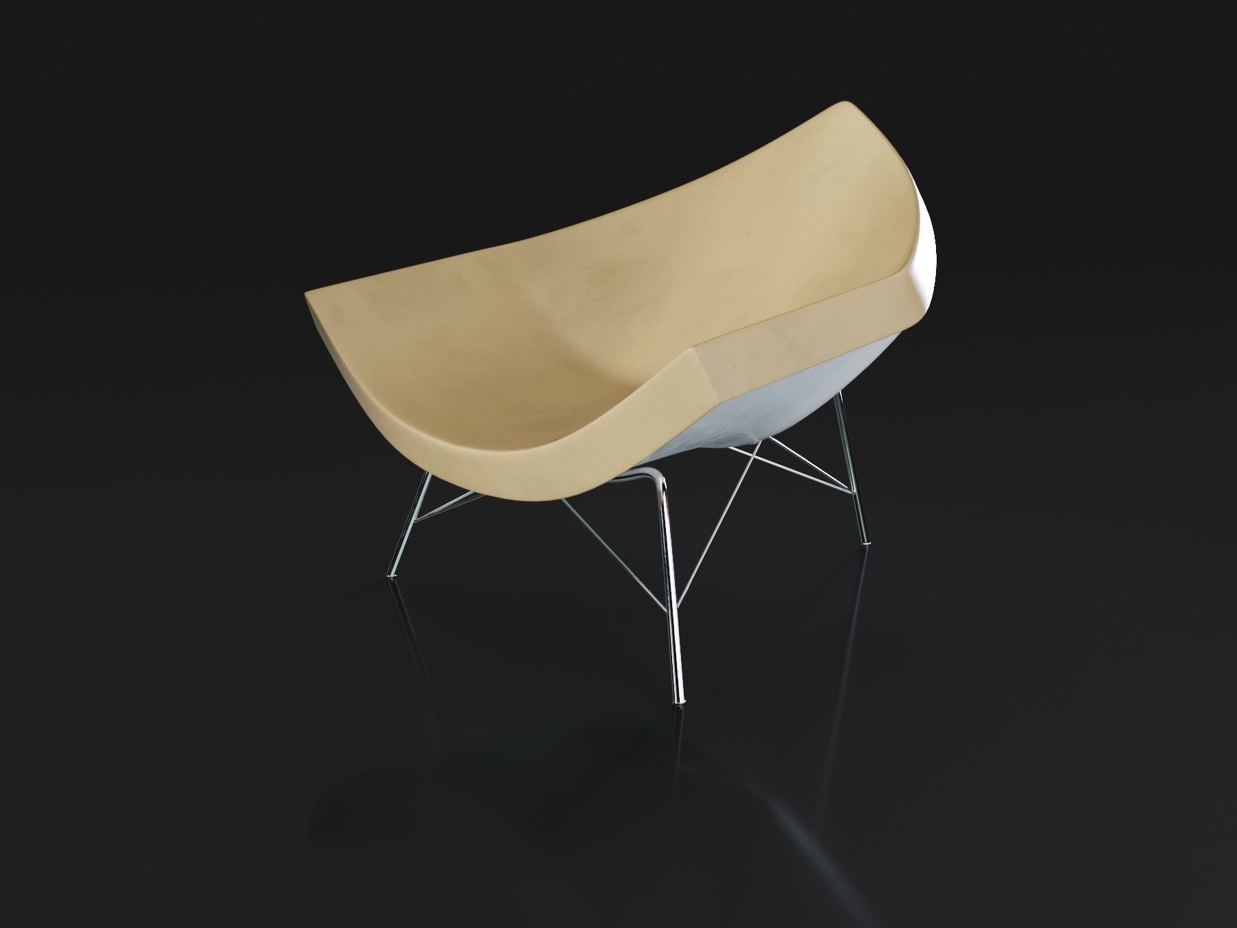 Coconut chair 3D model_1