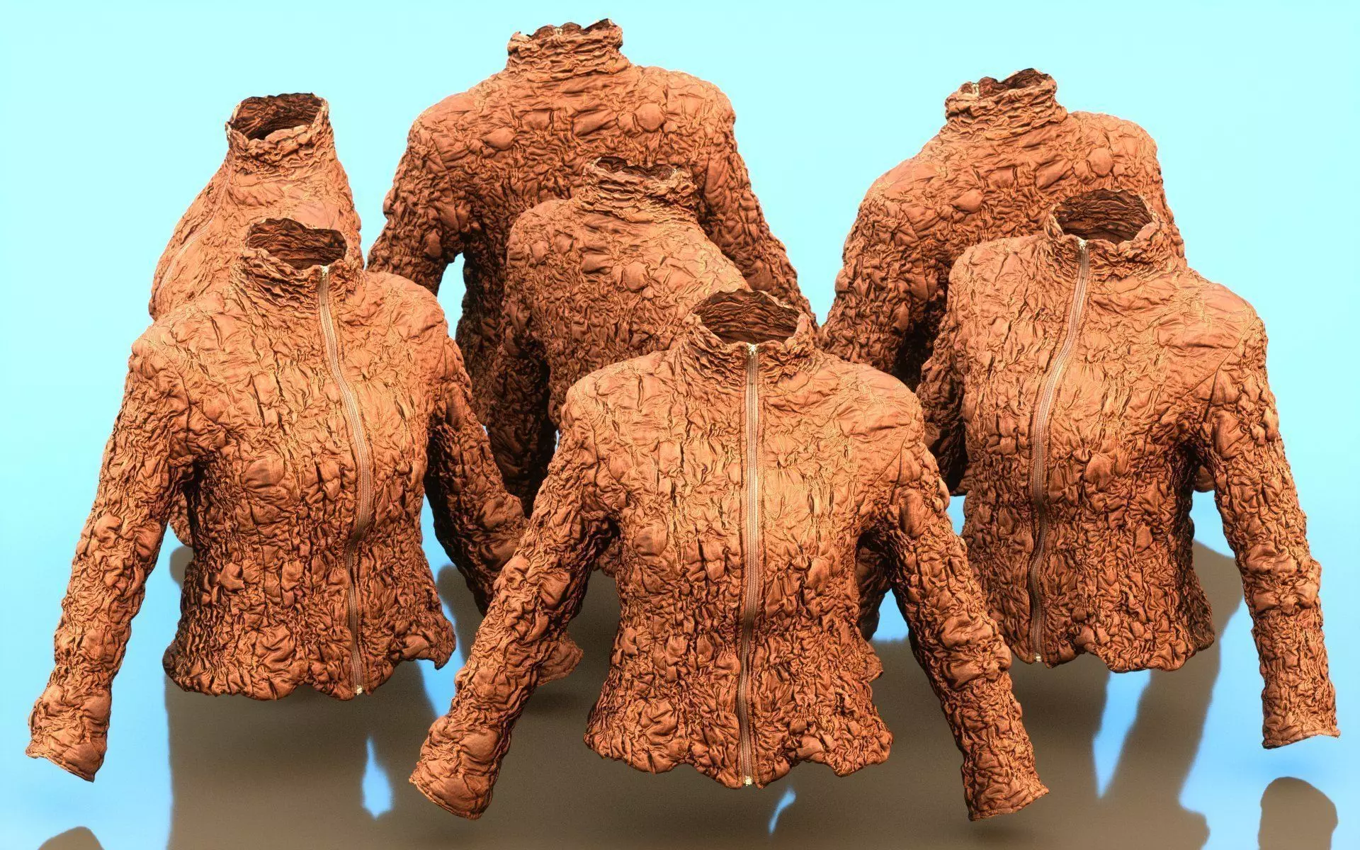 Intricate Decorated Jacket Low-poly 3D model