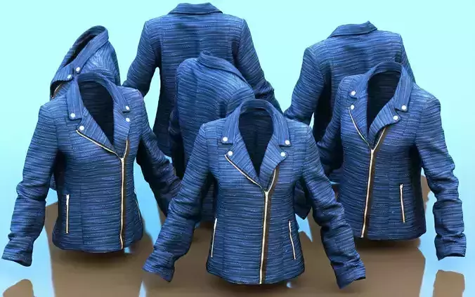 Blue Fabric Jacket