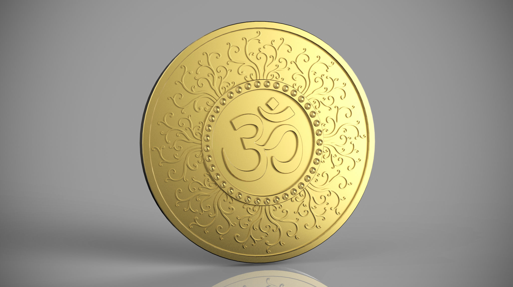 OM Coin for 3d printing 3D print model_13
