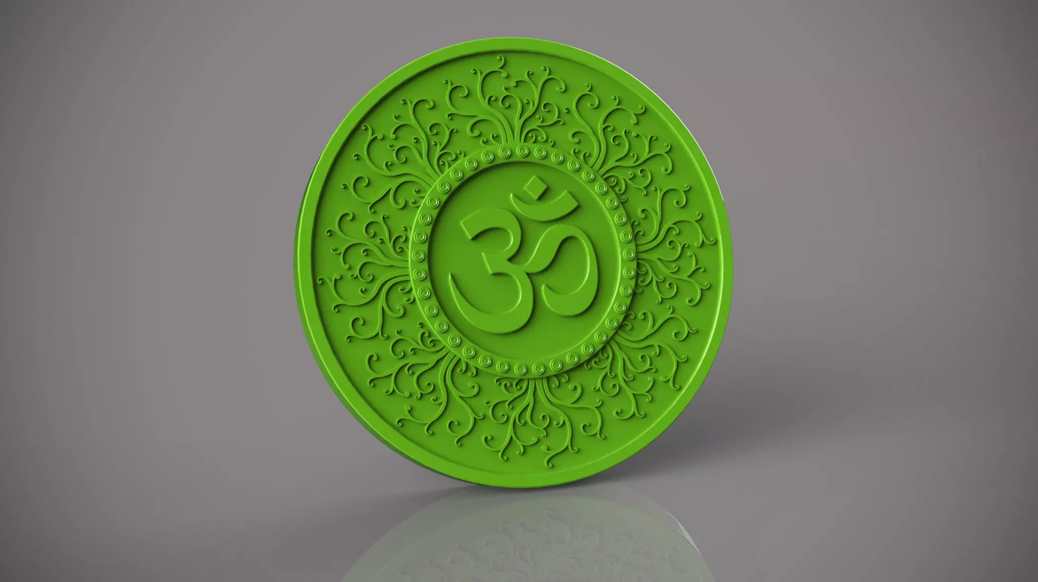 OM Coin for 3d printing 3D print model_0