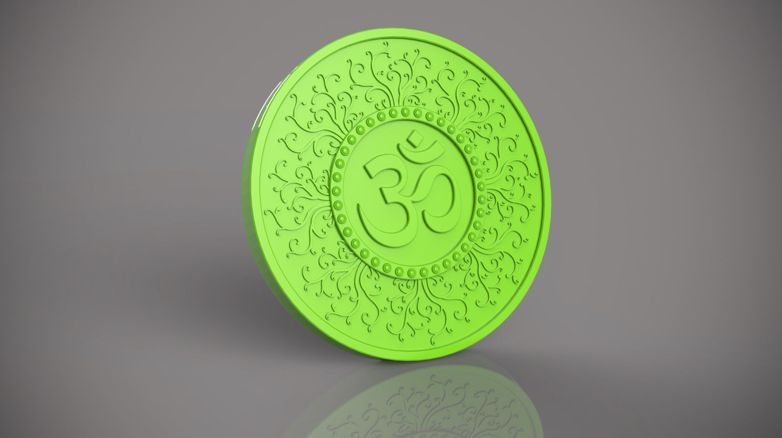 OM Coin for 3d printing 3D print model_4