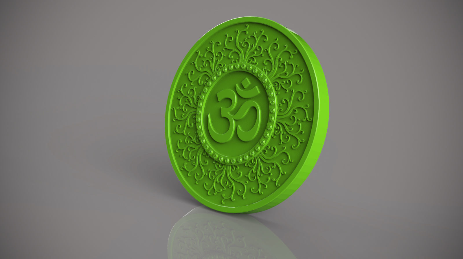 OM Coin for 3d printing 3D print model_5