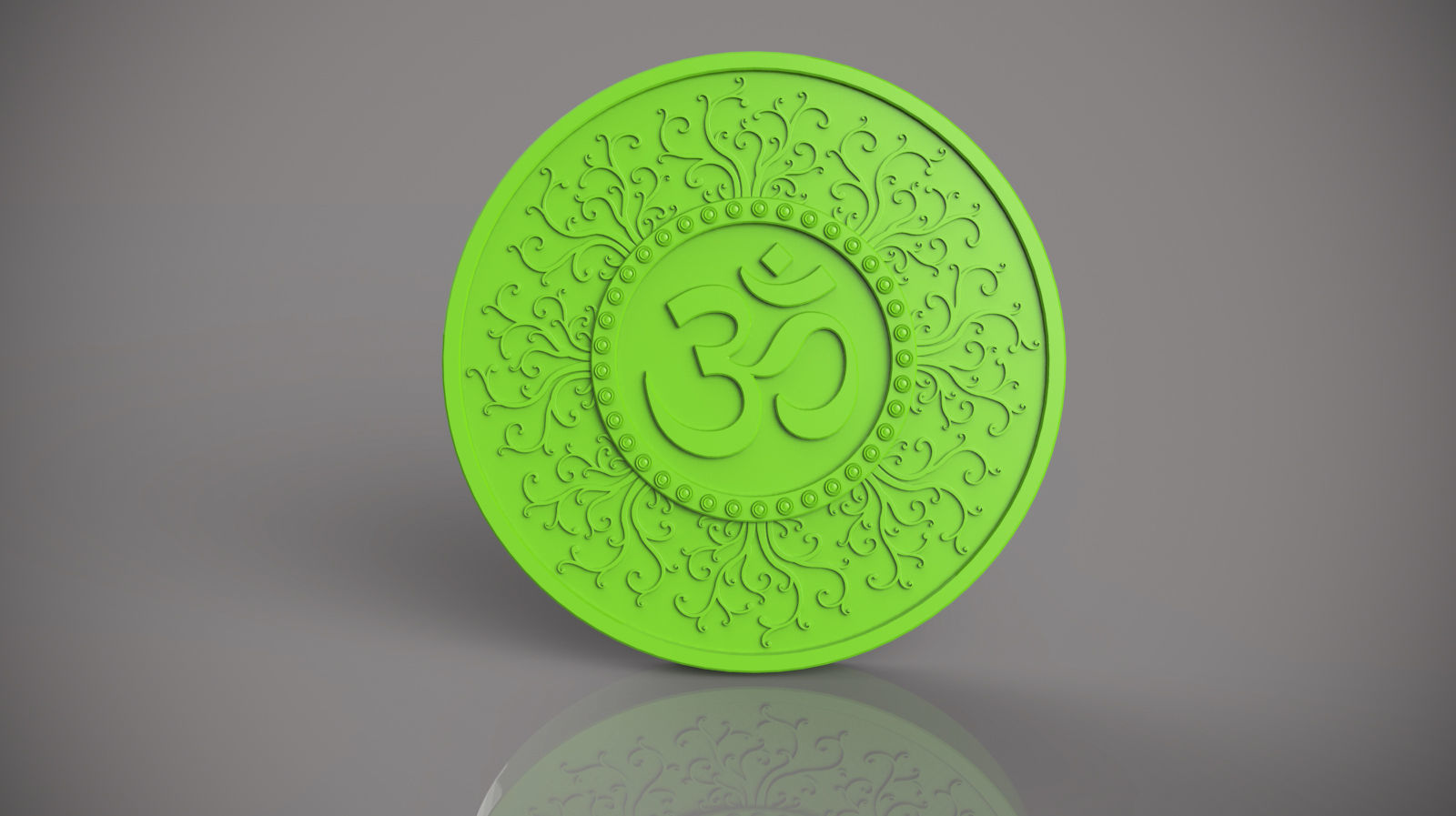 OM Coin for 3d printing 3D print model_3