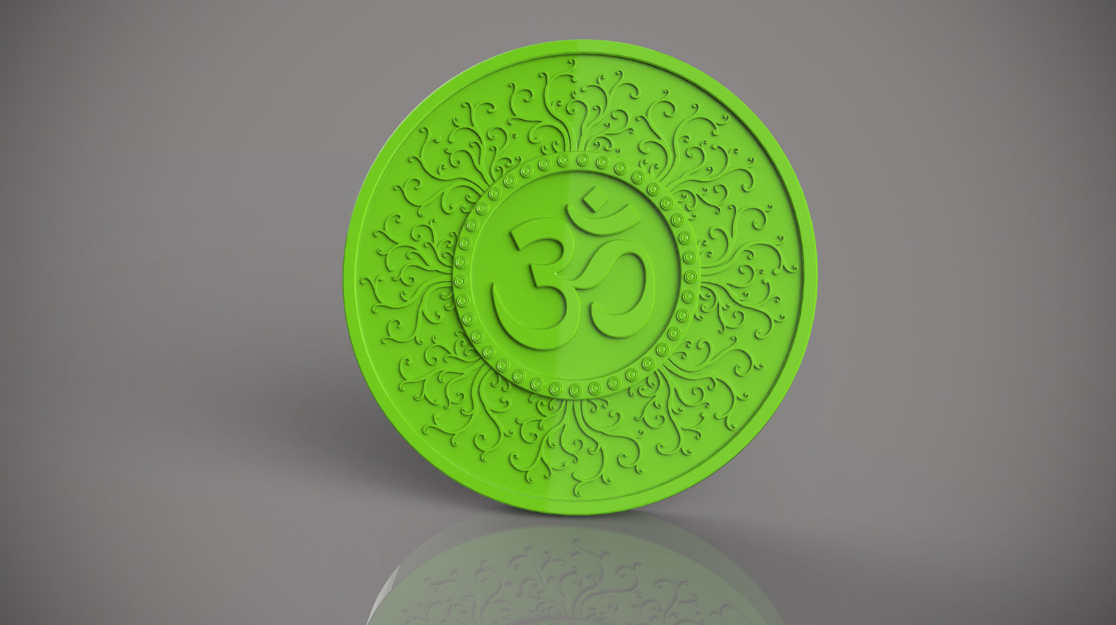 OM Coin for 3d printing 3D print model_2
