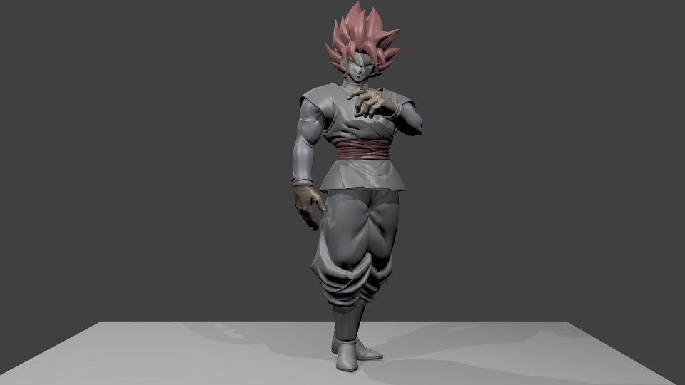 Goku Black - Super Saiyan Rose- Dragon Ball Super 3D print model_7