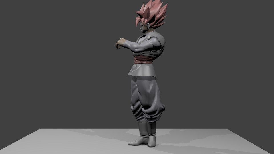 Goku Black - Super Saiyan Rose- Dragon Ball Super 3D print model_11