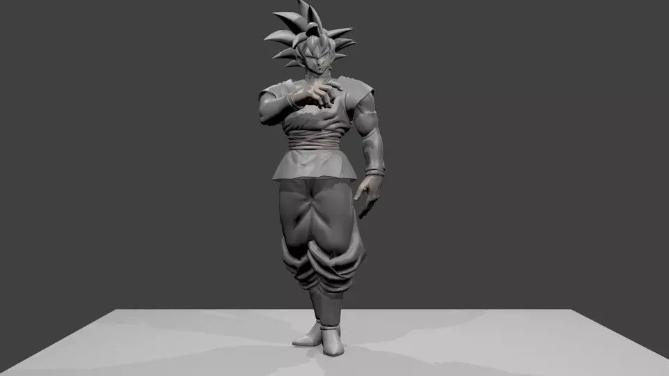 Goku Black - Base Form - Dragon Ball Super  3D print model_0