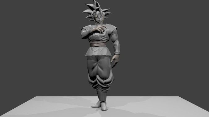 Goku Black - Base Form - Dragon Ball Super  3D print model