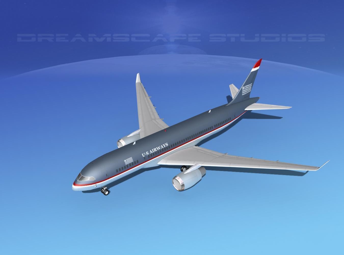 Boeing 787-8 US Airways 3D model_10