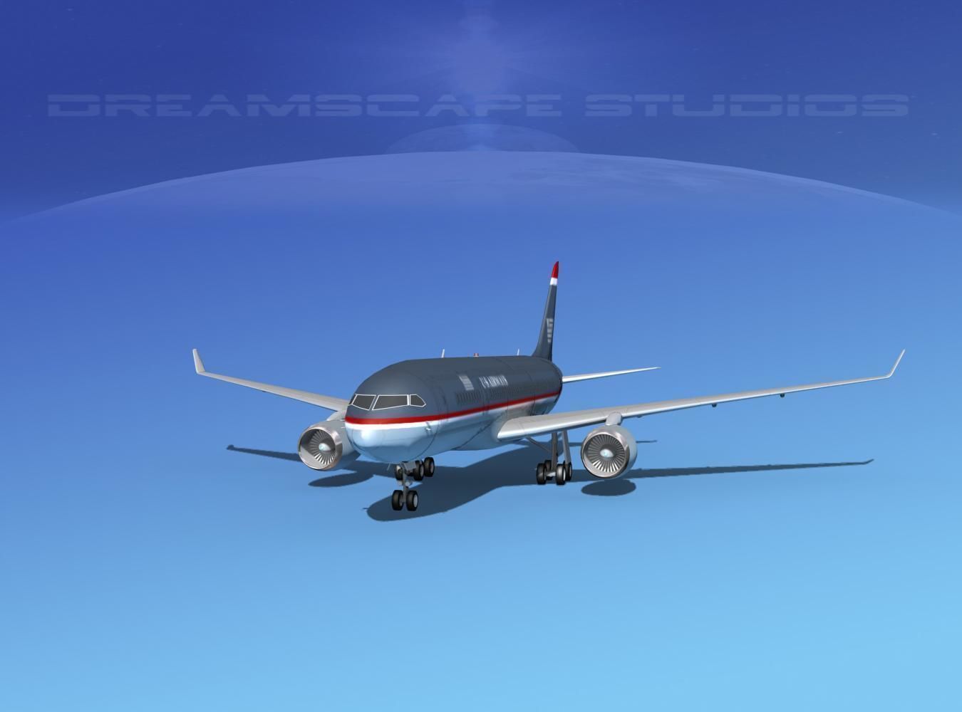 Boeing 787-8 US Airways 3D model_1