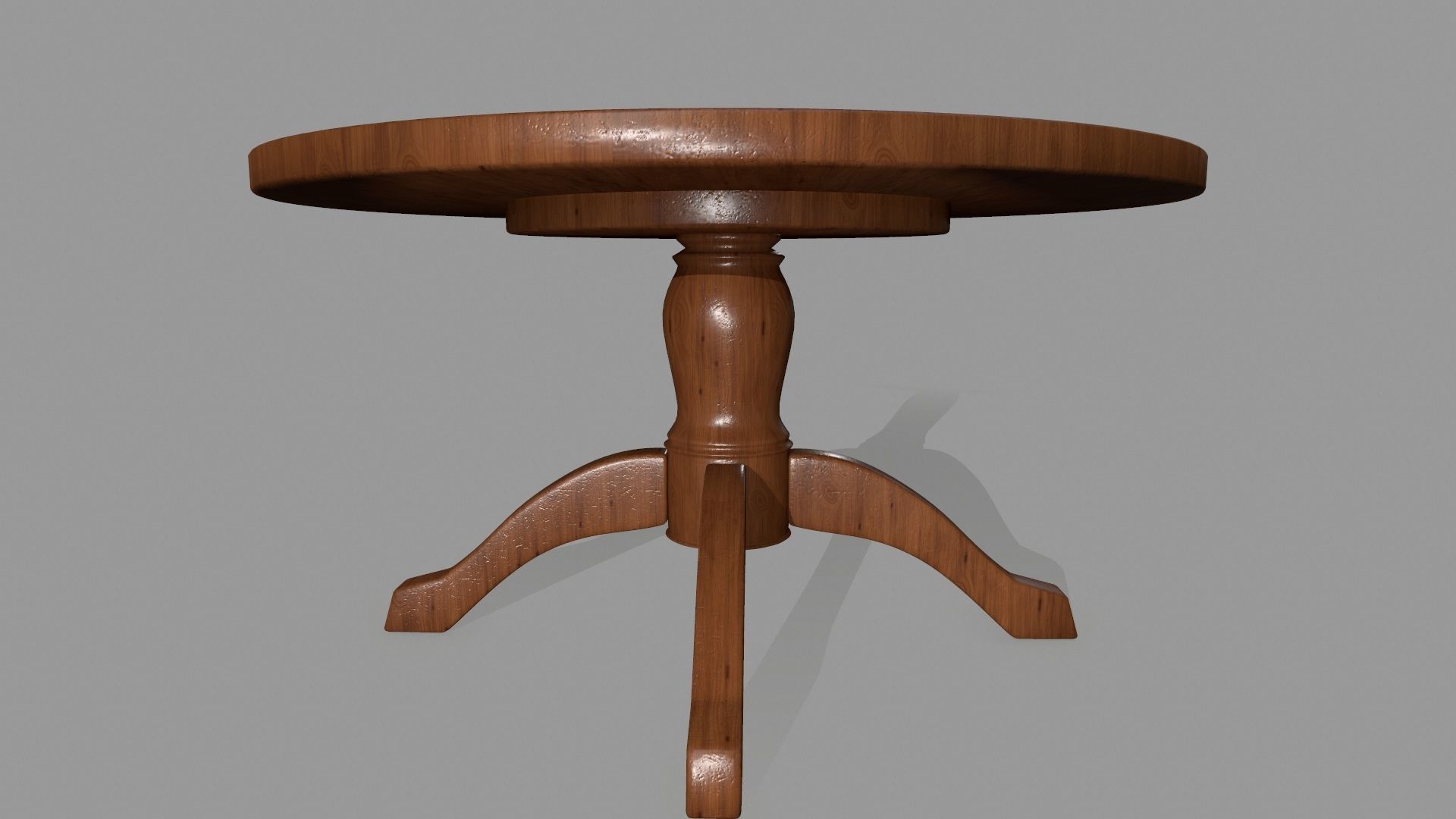 table 6 round Low-poly 3D model_5