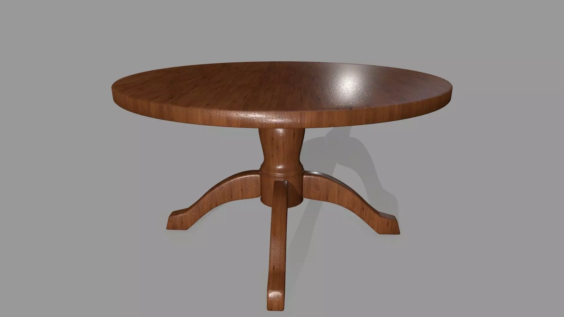 table 6 round Low-poly 3D model_0