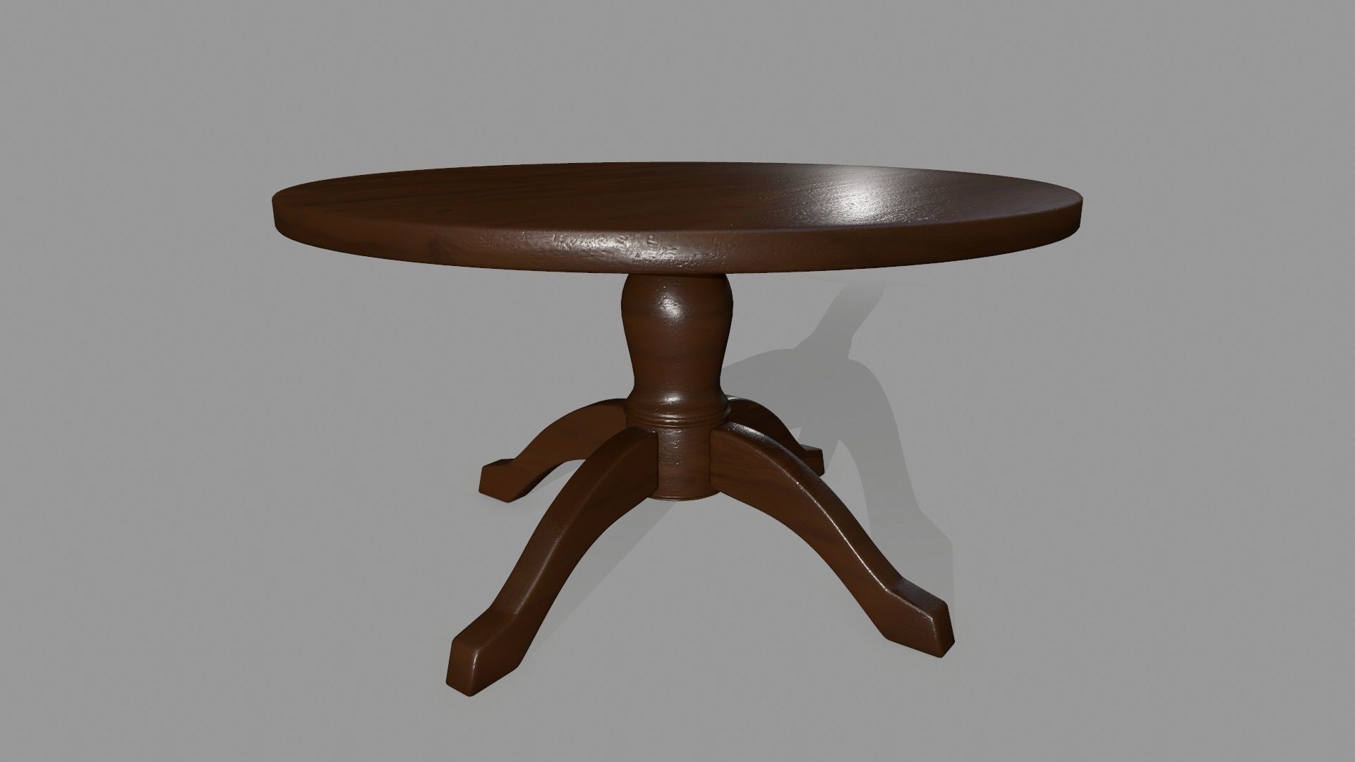 table 7 round Low-poly 3D model_3