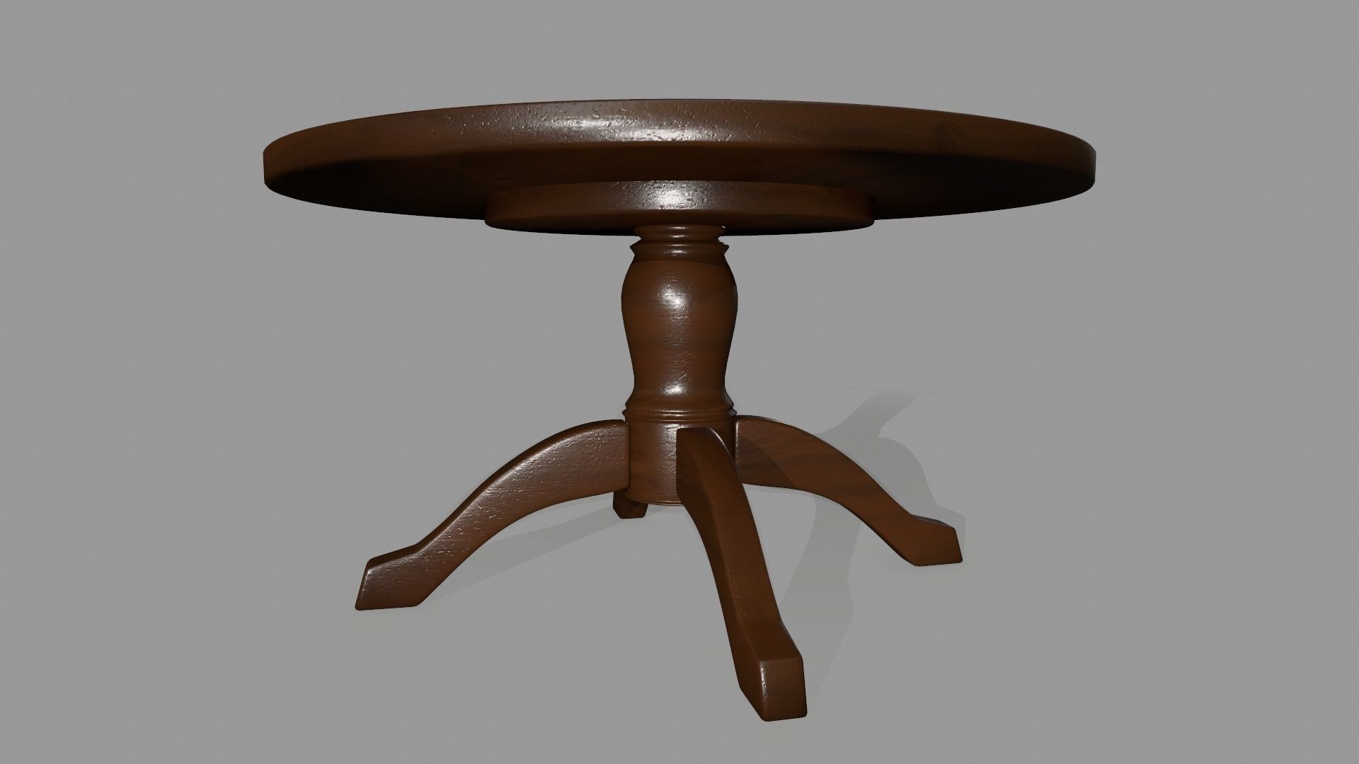 table 7 round Low-poly 3D model_5