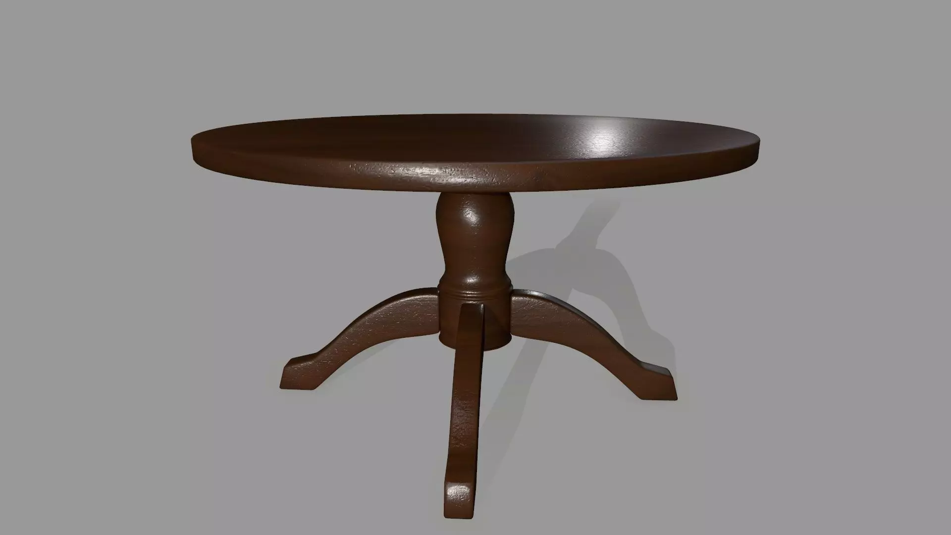 table 7 round Low-poly 3D model_0