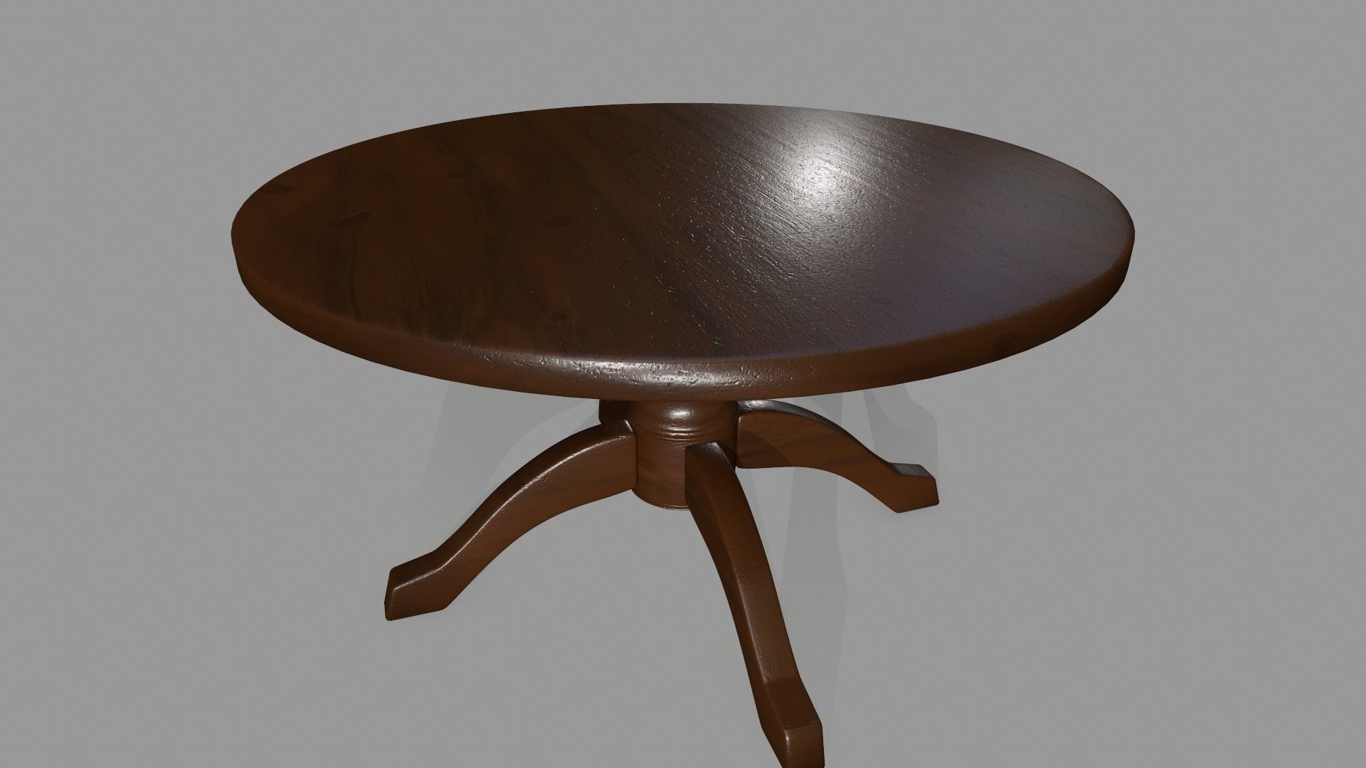 table 7 round Low-poly 3D model_6