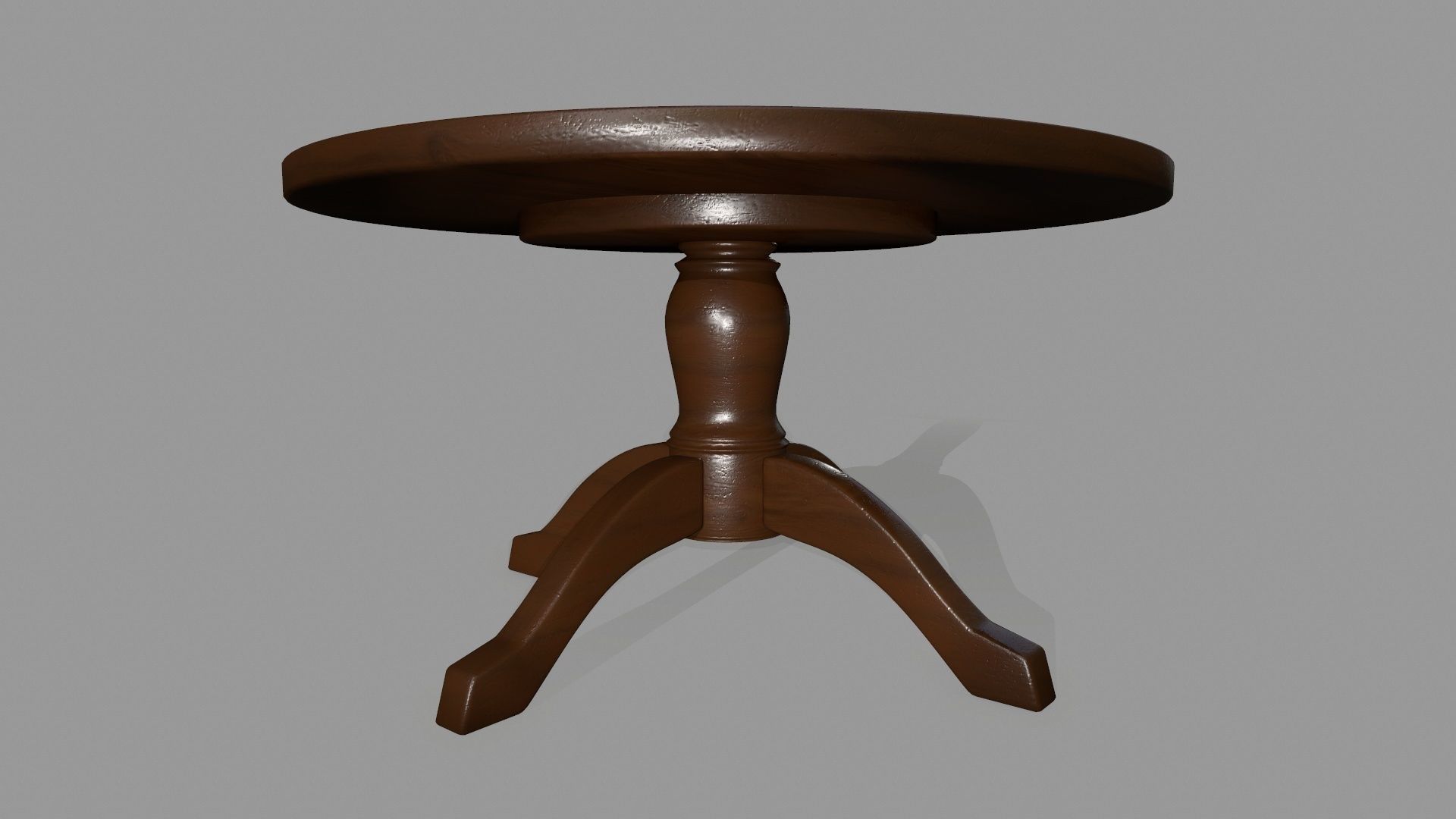 table 7 round Low-poly 3D model_4