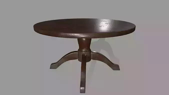 table 7 round wooden